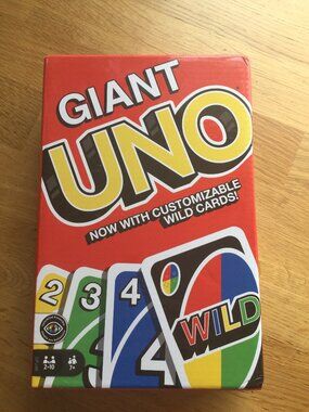 Mattel Giant UNO game great for the family but not so great for one  like new